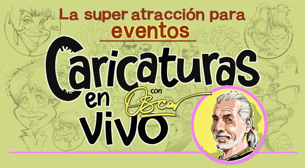 caricaturas en vivo con oscar barrientos