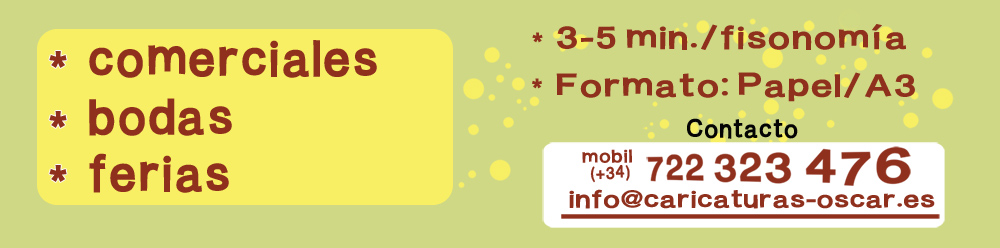 caricaturas en vivo con oscar barrientos