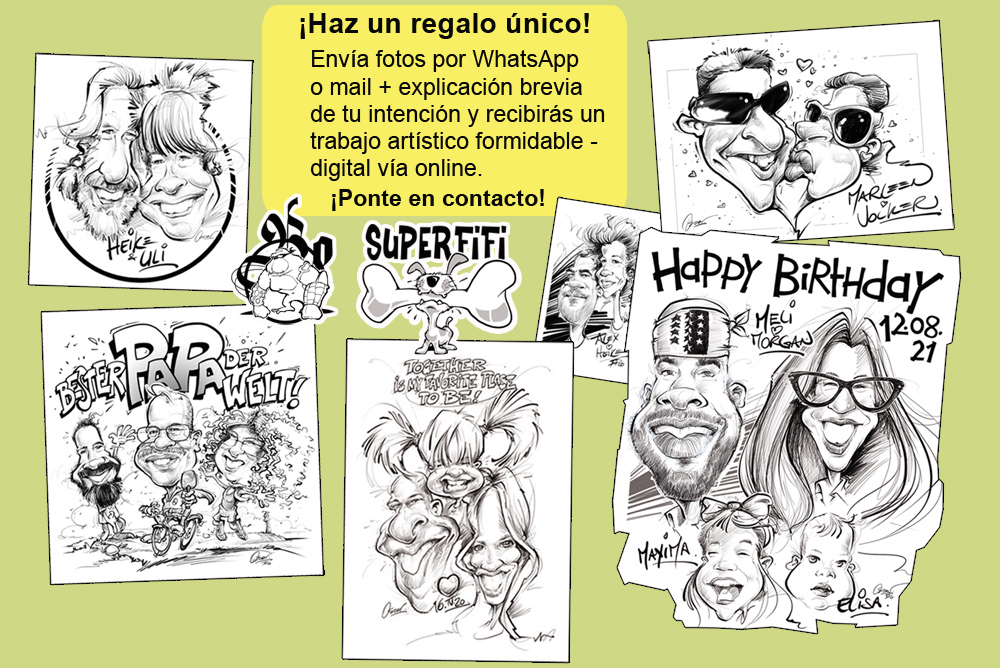 caricaturas en vivo con oscar barrientos