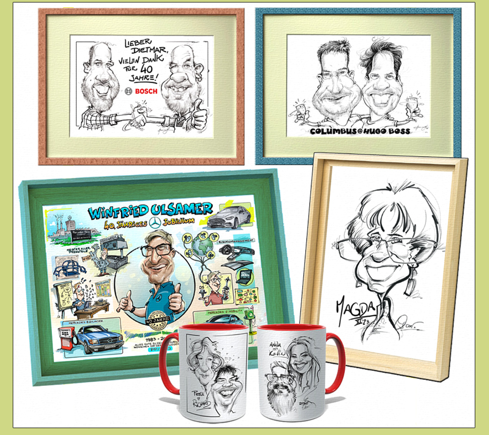 caricaturas en vivo con oscar barrientos